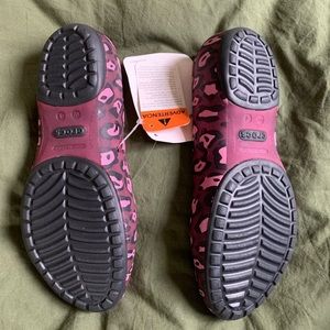 SOLD Sweet Leopard Crocs! W4 or GIRLS4 new with tags